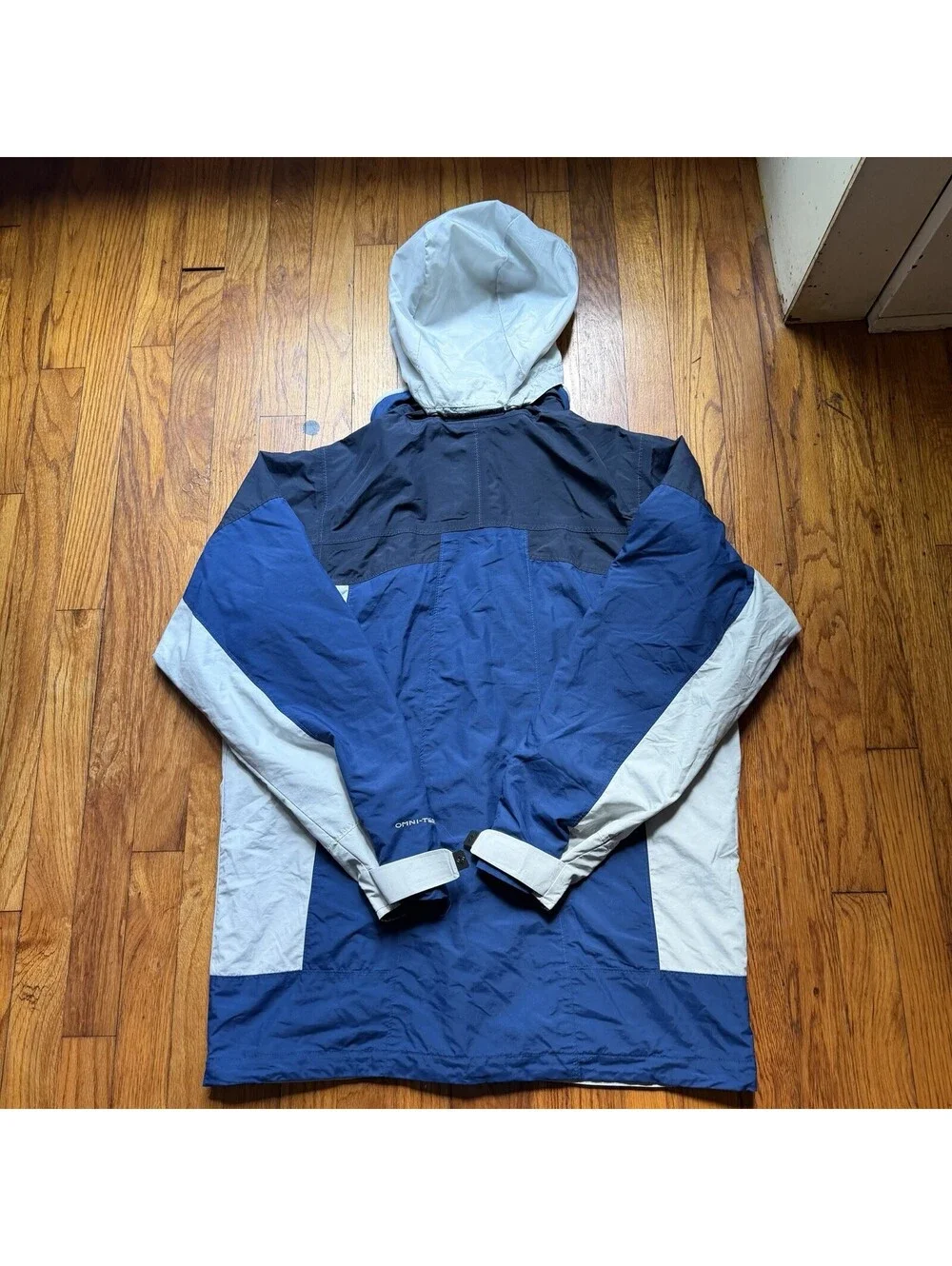 Vintage Columbia Mens 3-in-1 Bugaboo Jacket Silver Blue Small Interchange
